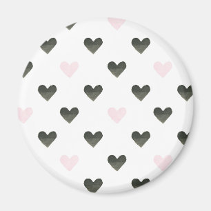 Aimant Motif I de puissance de fille des coeurs