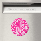 Aimant Motif imprimé zèbre rose (In Situ (Lave-vaisselle))