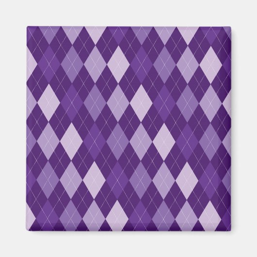 Aimant Motif Jacquard violet (Devant)