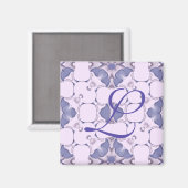 Aimant Motif kaléidoscope violet #1 (Recto/Verso)