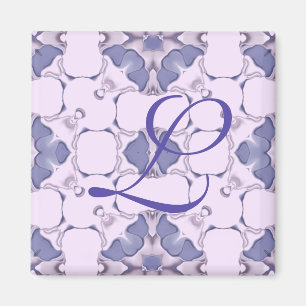 Aimant Motif kaléidoscope violet #1