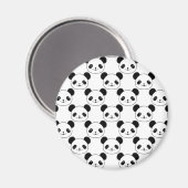 Aimant Motif Kawaii Panda En Noir Et Blanc (Recto/Verso)