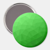 Aimant Motif lumineux à maillage géométrique dégradé vert (Recto/Verso)