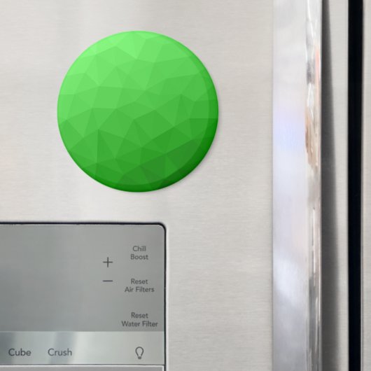 Aimant Motif lumineux à maillage géométrique dégradé vert (In situ (réfrigérateur))
