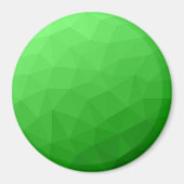 Aimant Motif lumineux à maillage géométrique dégradé vert (Devant)