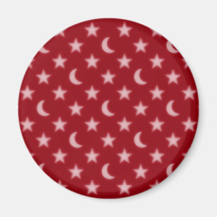 Aimant Motif Lunes et étoiles