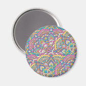 Aimant Motif Mandala (Recto/Verso)