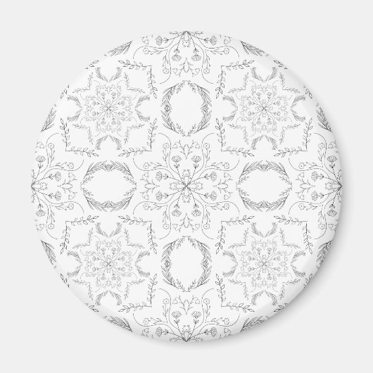 Aimant Motif mandala (Devant)