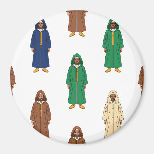 Aimant Motif Marocain Djellaba