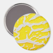 Aimant Motif melon jaune (Recto/Verso)