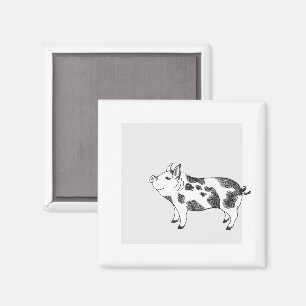 Aimant Motif minimaliste de Cottagecore vintage représent