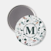 Aimant Motif moderne Abstrait Terrazzo (Recto/Verso)