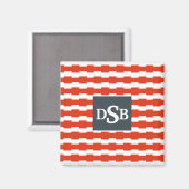 Aimant Motif monogramme (Recto/Verso)