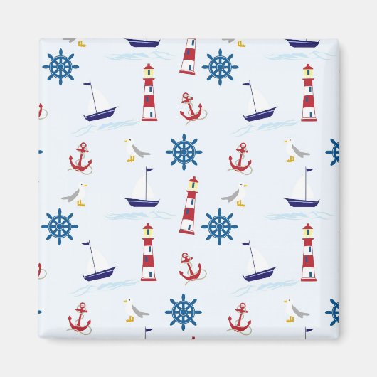 Aimant Motif nautique (Devant)
