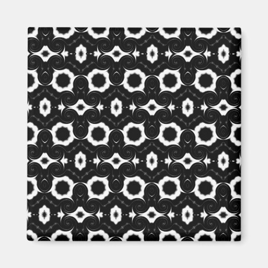 aimant motif noir et blanc classique (Devant)