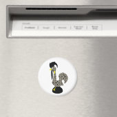 Aimant Motif noir, Galo de Barcelos (In Situ (Lave-vaisselle))