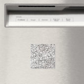 Aimant Motif numérique marbre fissuré (In Situ (Lave-vaisselle))
