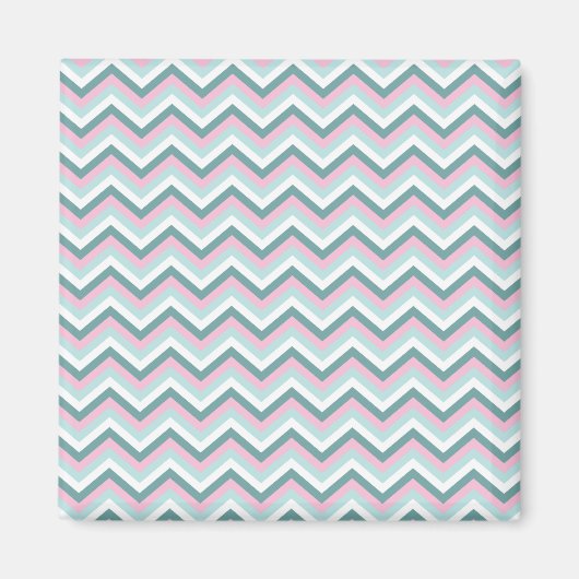 Aimant Motif Ocean Mist Chevron (Devant)
