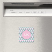 Aimant Motif Ocean Mist Chevron (In Situ (Lave-vaisselle))
