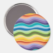Aimant Motif Ondulations Multicolores 2 (Recto/Verso)