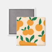 Aimant Motif Oranges De Fruits Citriques De Style Moderne (Recto/Verso)