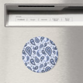 Aimant Motif Paisley Bleu (In Situ (Lave-vaisselle))