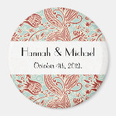 Aimant Motif Paisley, Paisley Persan, Boteh, Mariage (Devant)