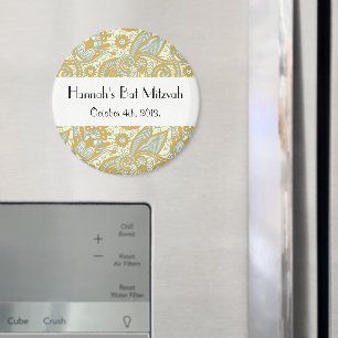 Aimant Motif Paisley, Persian Paisley, Bat mitzvah