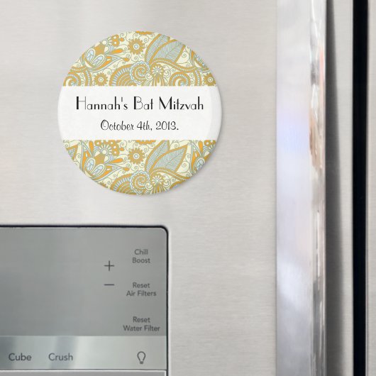 Aimant Motif Paisley, Persian Paisley, Bat mitzvah (In situ (réfrigérateur))