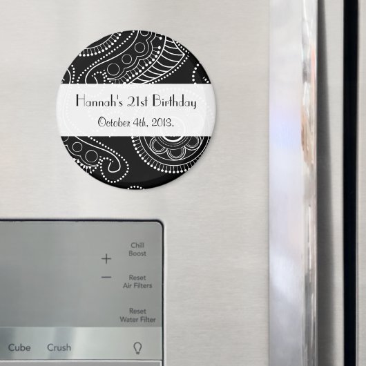 Aimant Motif Paisley, Persian Paisley, Les Deux, Annivers (In situ (réfrigérateur))