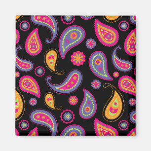 Aimant Motif Paisley sans couture Coloré
