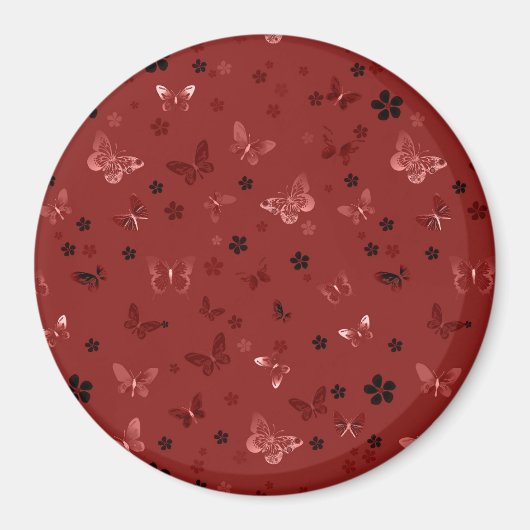 Aimant Motif papillon 6 (Devant)