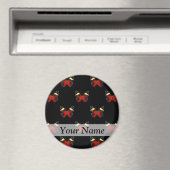 Aimant Motif papillon rouge et noir (In Situ (Lave-vaisselle))