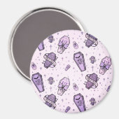 Aimant Motif Pastel Goth Coffins (Recto/Verso)