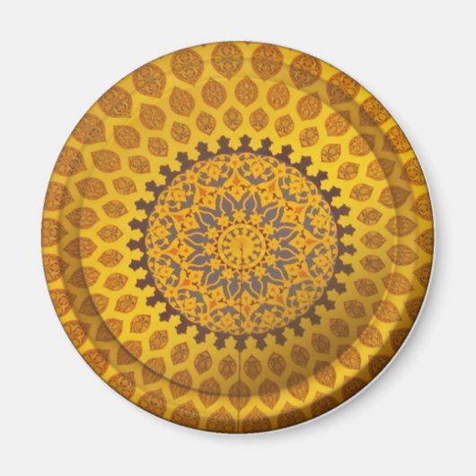 Aimant Motif persan Bronze Doré (Devant)