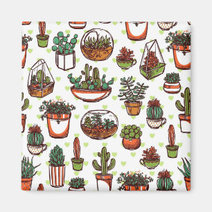 Aimant motif plante