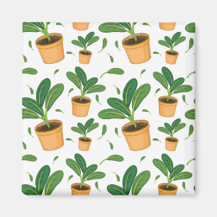 Aimant motif plante
