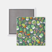 Aimant motif plante (Recto/Verso)