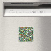 Aimant motif plante (In Situ (Lave-vaisselle))