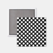Aimant Motif pois noir et blanc (Recto/Verso)