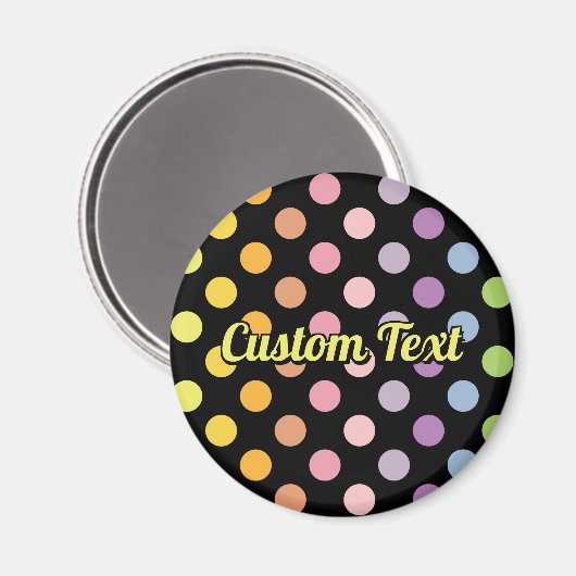 Aimant Motif Pois Rainbow (Recto/Verso)