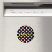 Aimant Motif Pois Rainbow (In Situ (Lave-vaisselle))