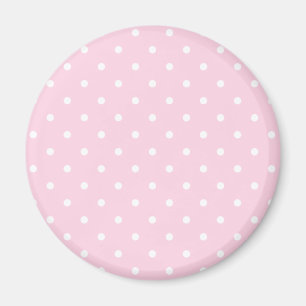 Aimant Motif Pois rose clair