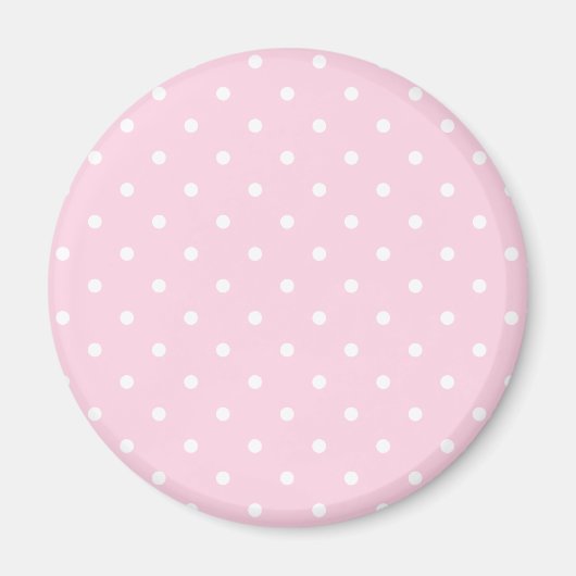 Aimant Motif Pois rose clair (Devant)