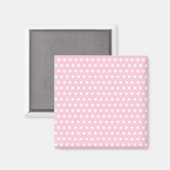 Aimant Motif Polka Rose et Blanc. Spotty. (Recto/Verso)