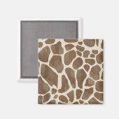 Aimant Motif Poster de animal de Giraffe d'aquarelle (Recto/Verso)