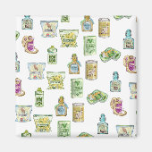 Aimant Motif potion de sorcière double double (Devant)