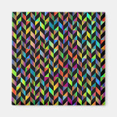 Aimant Motif prismatique Abstrait coloré (Devant)