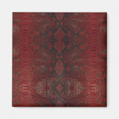 Aimant Motif Python rouge (Devant)