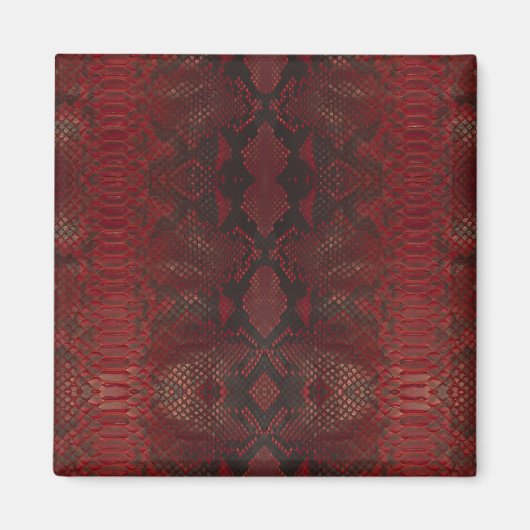 Aimant Motif Python rouge (Devant)